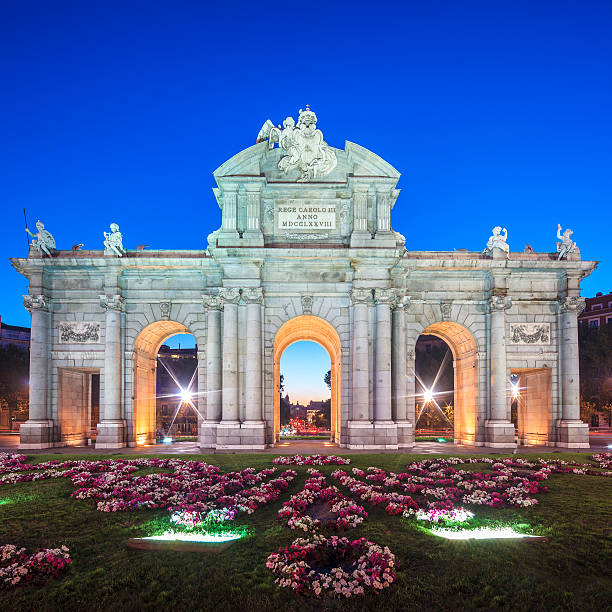 istock View of famous Puerta de Alcala 450743197