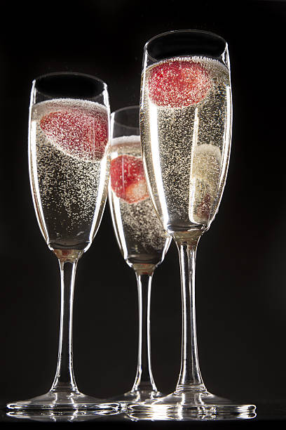 istock Pair of champagne flutes 450743975