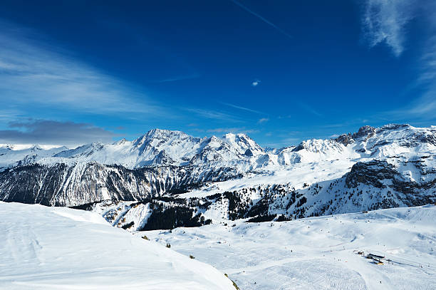 istock Mountains with snow in winter 450747799
