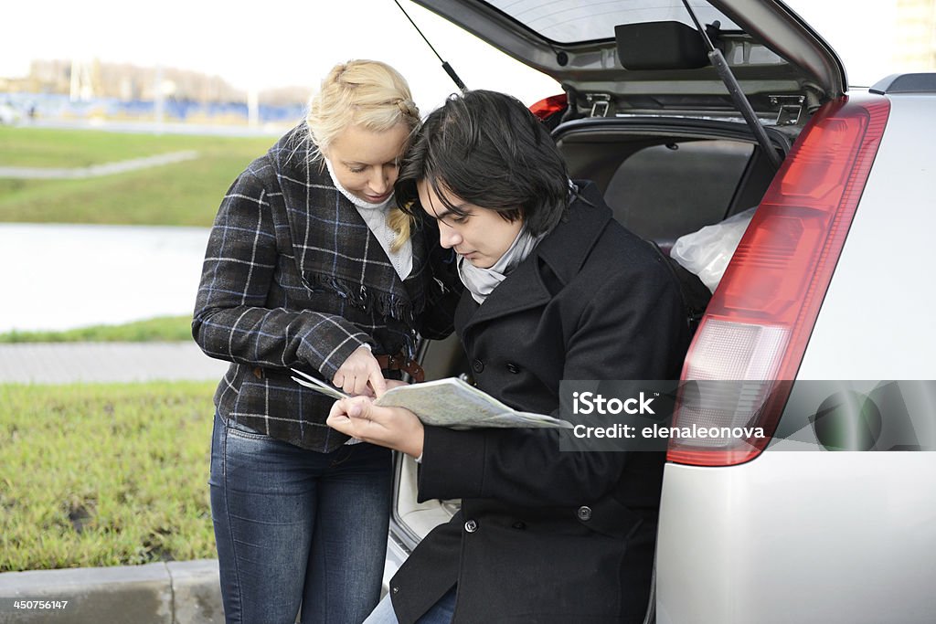 young couple travels Adult Stock Photo