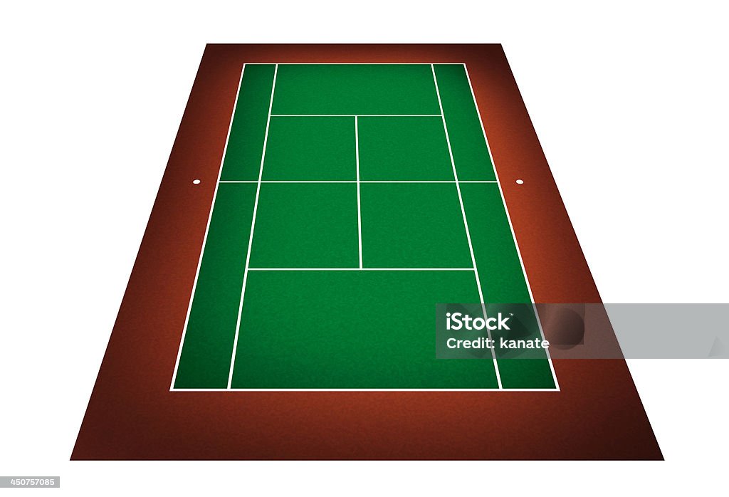 Ilustración de una cancha de tenis - Foto de stock de Actividad libre de derechos