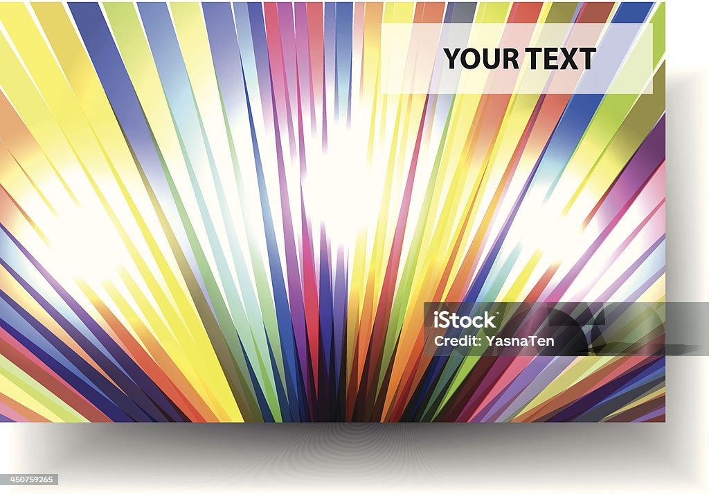 Vector arco-íris colorido cartão de negócios - Vetor de Abstrato royalty-free