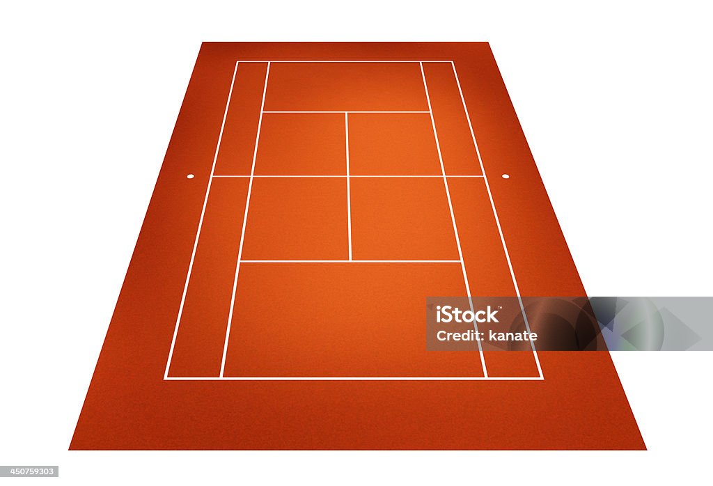 Ilustracja przedstawiająca kort tenisowy - Zbiór zdjęć royalty-free (Betonowy)