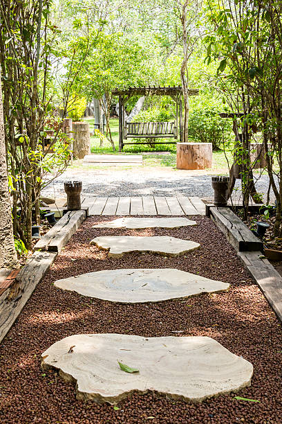 istock Wooden walkway in resoure 450761937