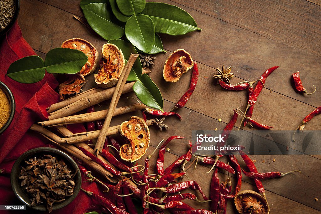 Ingredienti e spezie - Foto stock royalty-free di Aromaterapia