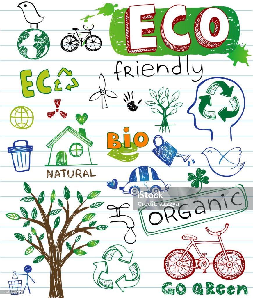 Elementos de diseño Eco - arte vectorial de Papel libre de derechos