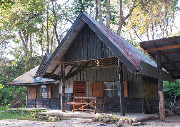 istock Wooden house surrounded by nature 450773033