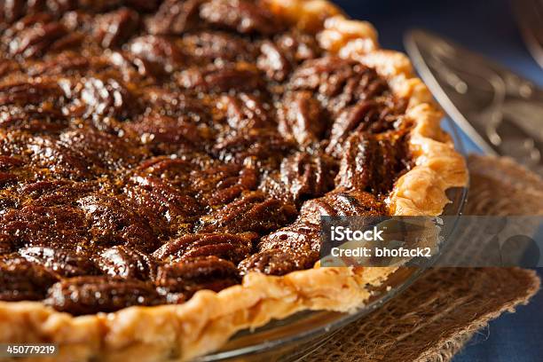 Homemade Delicious Pecan Pie Stock Photo - Download Image Now - Baked, Baked Pastry Item, Brown
