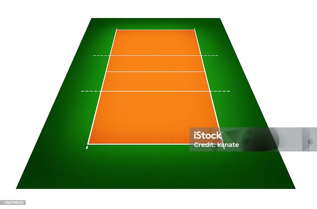 Ilustración de una cancha de voleibol - Foto de stock de Campo - Lugar deportivo libre de derechos