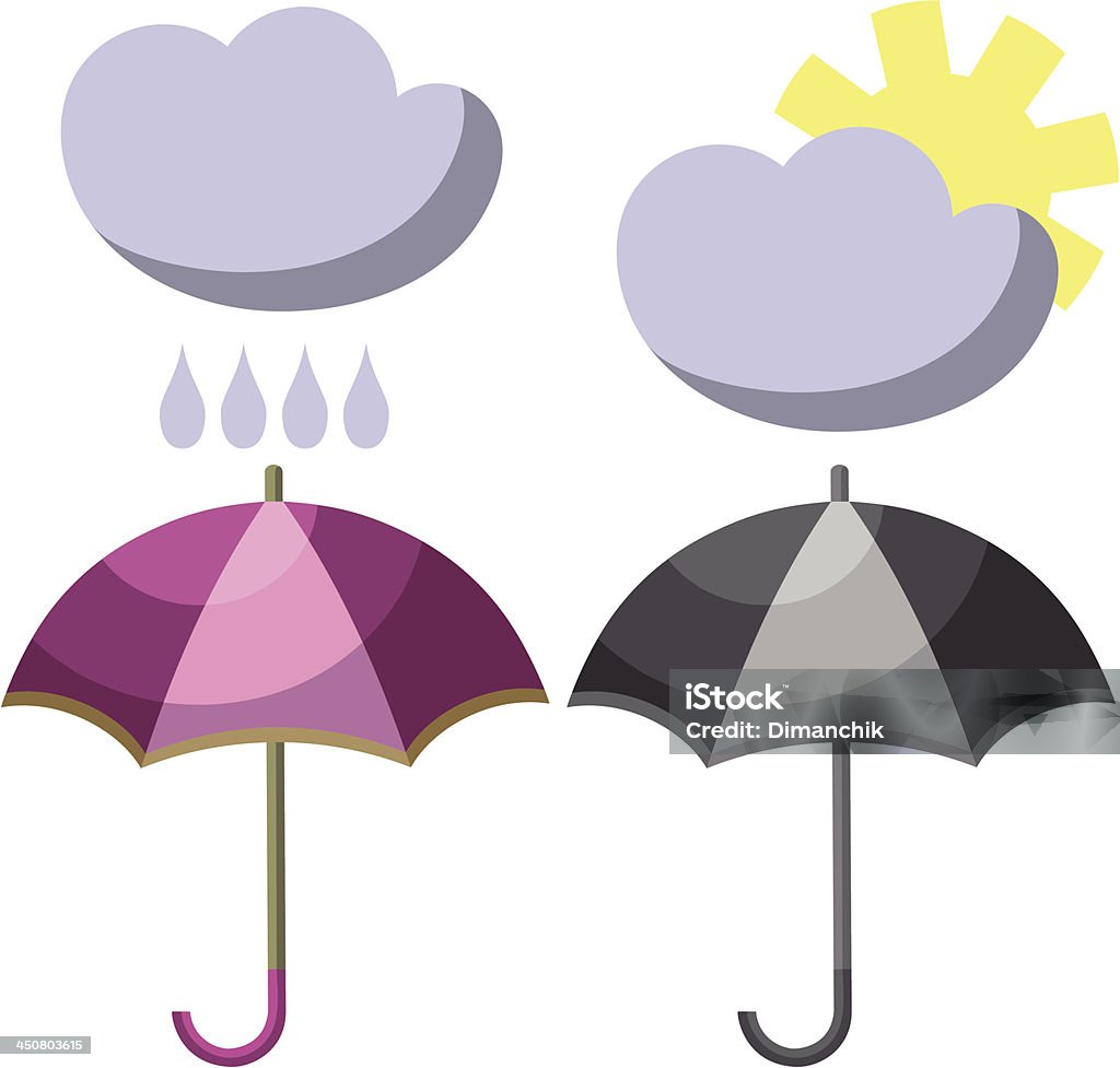 Umbrella set 001 Vector. Umbrella set 001 Abstract stock vector