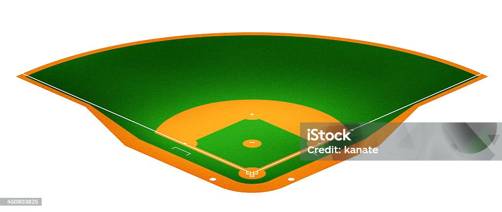 Campo da Baseball - Foto stock royalty-free di Ambientazione esterna