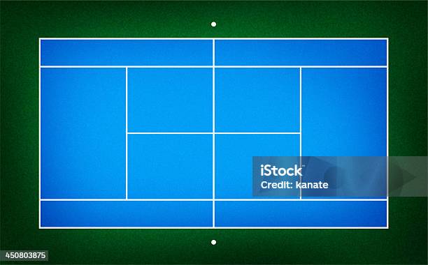 Illustration Der Tennisplatz Stockfoto und mehr Bilder von Aktivitäten und Sport - Aktivitäten und Sport, Beton, Bewegung