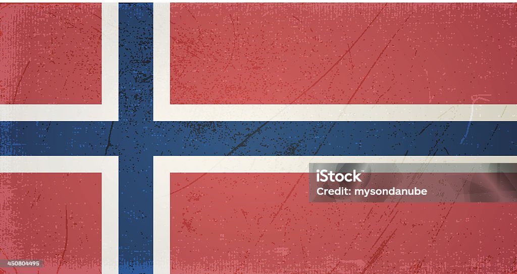 vector grunge de bandera de Noruega - arte vectorial de Abstracto libre de derechos