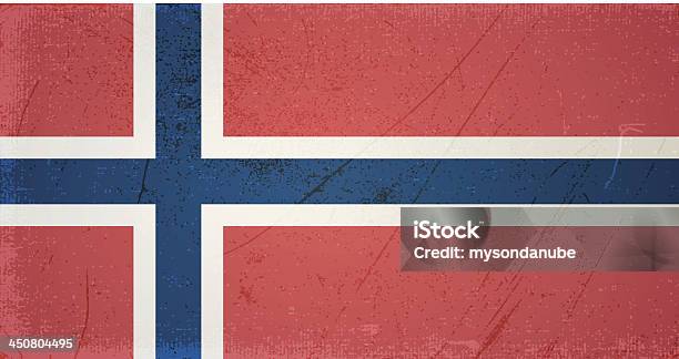 Ilustración de Vector Grunge De Bandera De Noruega y más Vectores Libres de Derechos de Abstracto - Abstracto, Antigualla, Antiguo