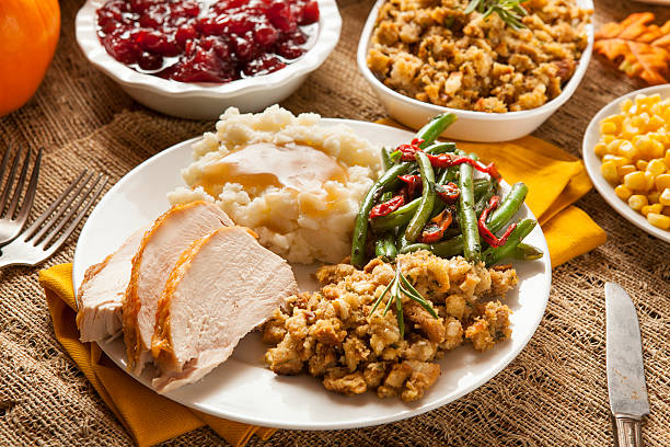 istock Homemade Turkey Thanksgiving Dinner 450807555