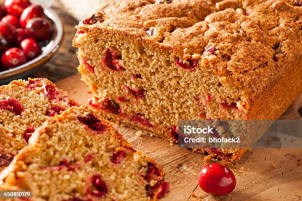 Homemade Cranberry Bread That Looks Delicious Stock Photo - Download Image Now - Cranberry, Bread, Cake