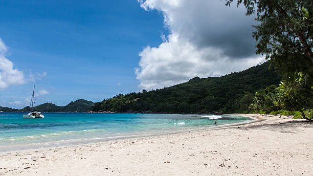 istock Anse Takamaka Beach in Seychelles 450811295