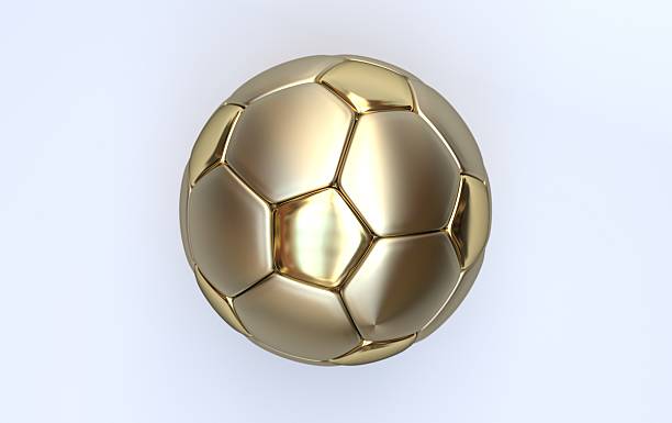 istock Championship soccer, gold ball 450813195