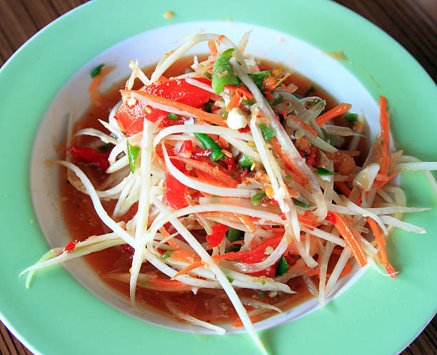 istock SomTum - Thai Green papaya salad 450814783