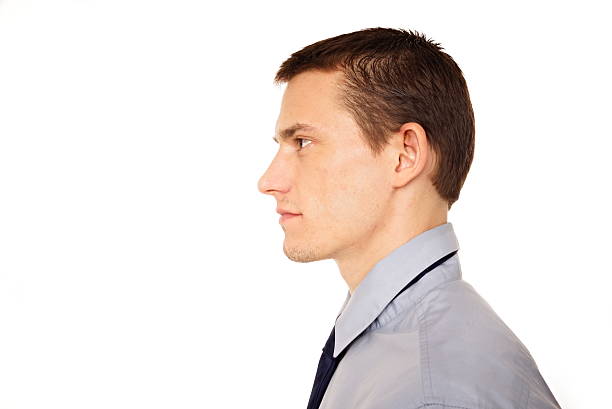 istock Profile of young man at shirt and tie 450815351