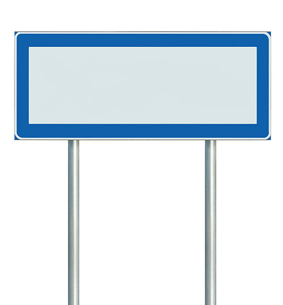 istock Information Road Sign Isolated, Blank Empty Signpost Copy Space 450816889