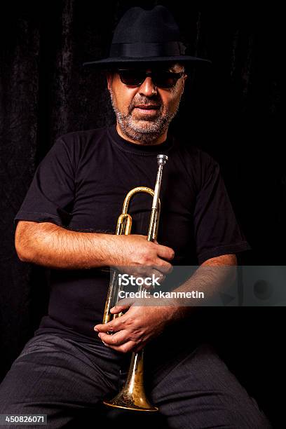 Trumpeter Mann Stockfoto und mehr Bilder von Alt - Alt, Alter Erwachsener, Bläser