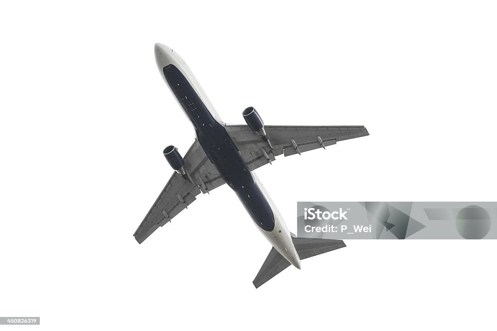 Isolato su bianco "commerciale - Foto stock royalty-free di Aereo di linea