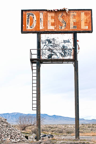 istock Sign remaining from demolished gas station in Nevada 450826335