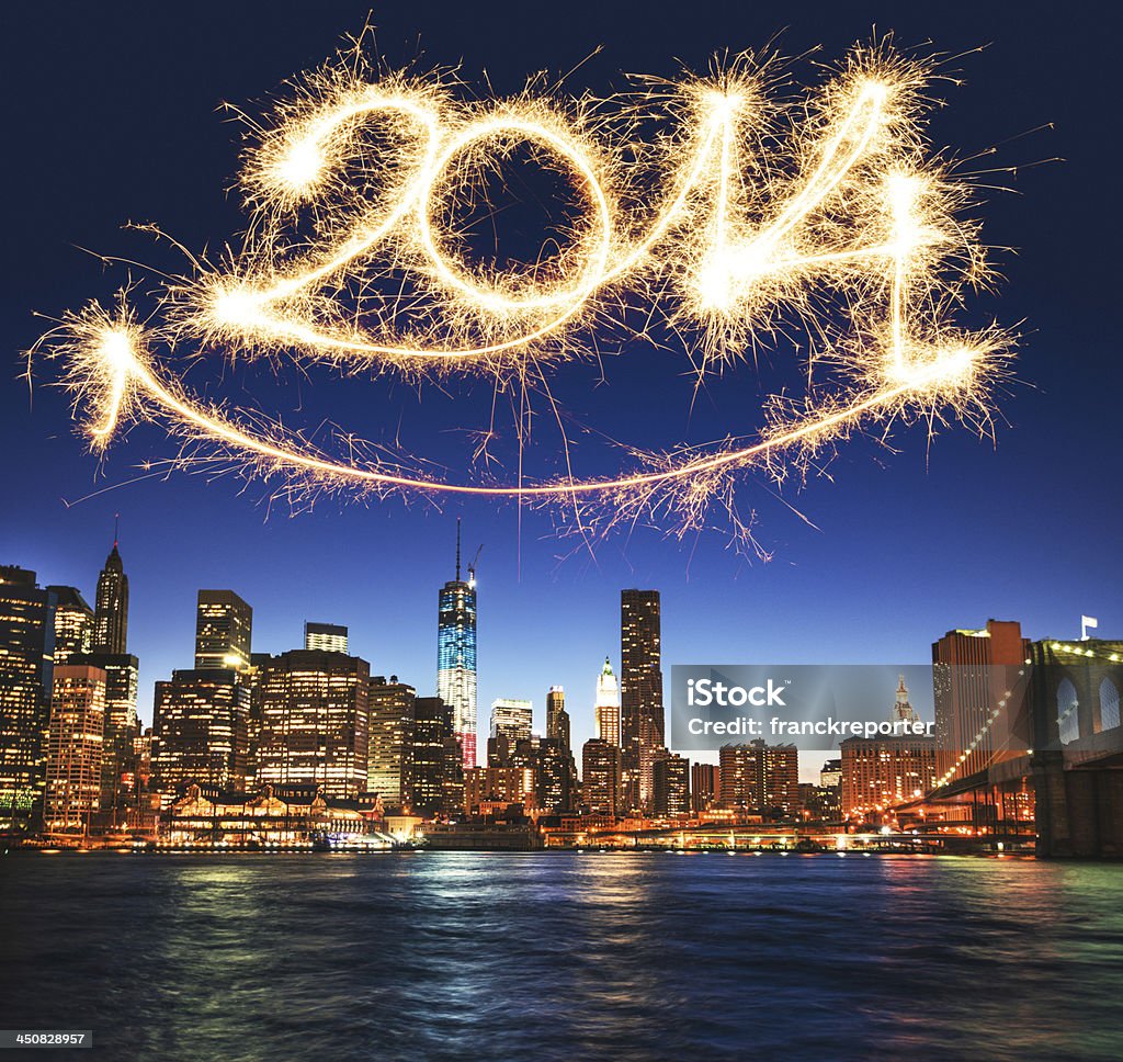 Środki pirotechniczne fajerwerki w 2014 r. – w Nowym Jorku - Zbiór zdjęć royalty-free (2014)