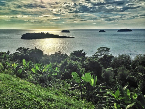 Iphone 5 shot. Looking out to sea from the west coast of Ko Chang, Thailand.