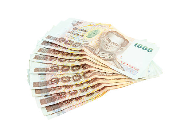 istock Thai money isolated on white background 450835533
