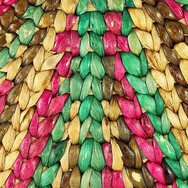 istock Closeup Structure of Colorful Rattan use a Background 450835629