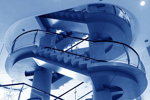 istock city indoor glass rotary stairs 450836401