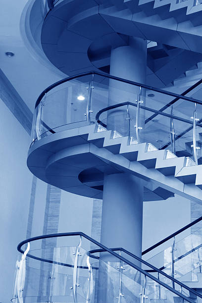 istock city indoor glass rotary stairs 450836411