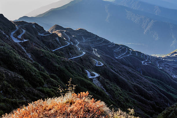 istock Old Silk Route, used by China and India, over Sikkim 450846997
