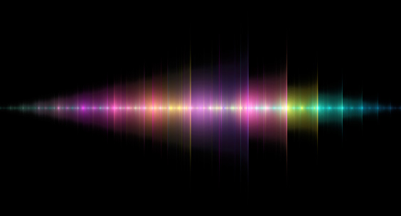 Multicolored ondas de sonido photo