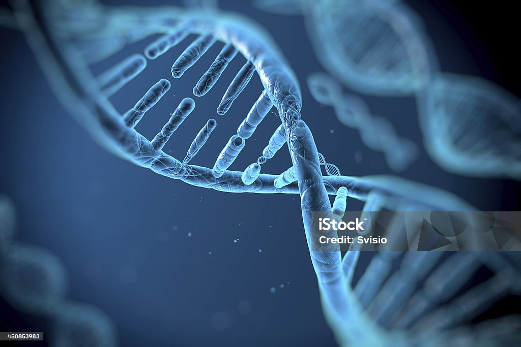 Molecole di DNA - Foto stock royalty-free di DNA
