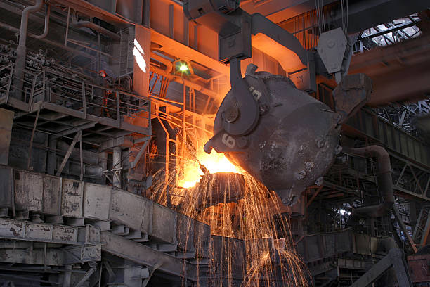 istock smelting of the metal 450854241