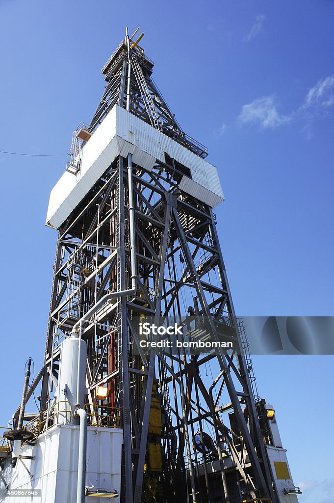 Jack di perforazione Offshore Oil Rig - Foto stock royalty-free di Acciaio