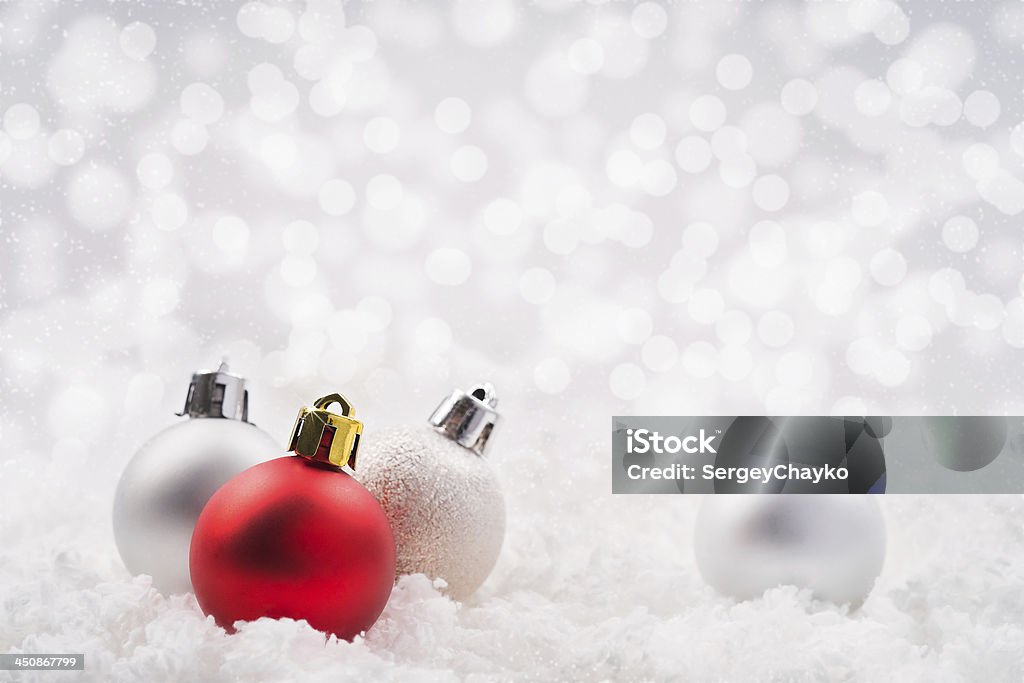 Christmas balls on abstract background Backgrounds Stock Photo