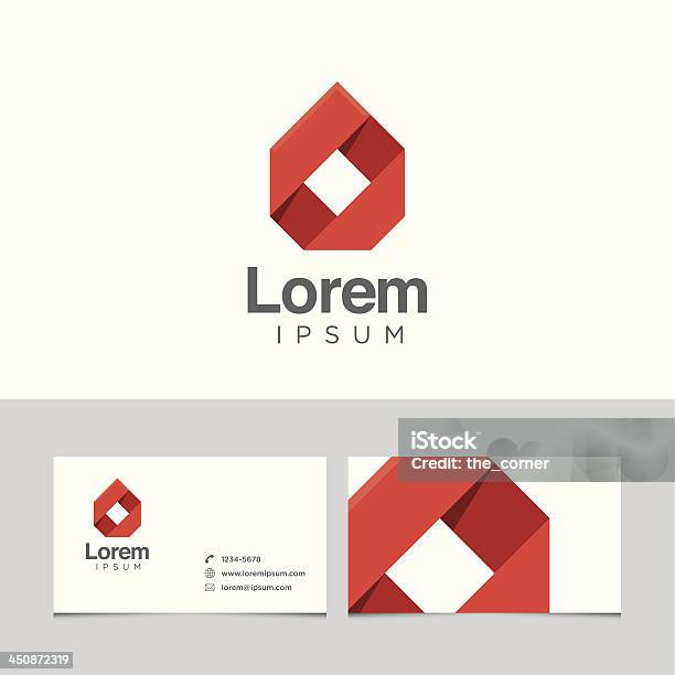 Logo Design Element With Business Card Template Stock Illustration - Download Image Now - Abstract, Business, Business Card