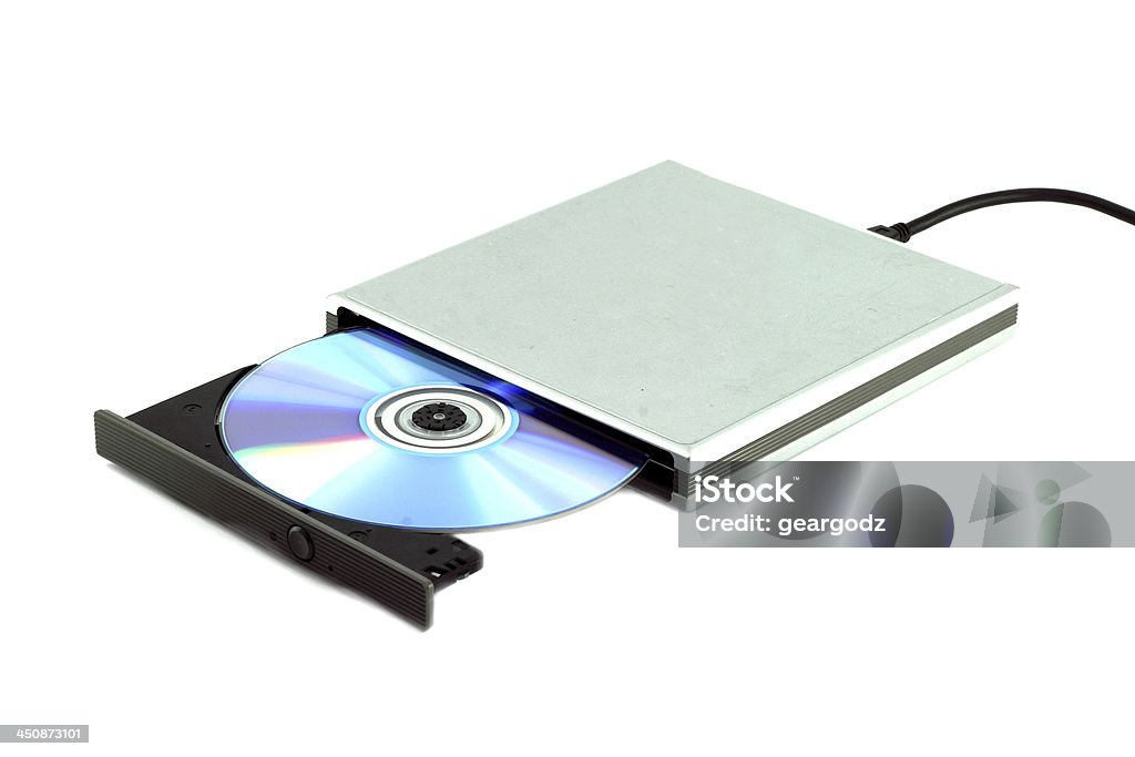 CD & внешних Портативный DVD-плеер - Стоковые фото DVD-диск роялти-фри