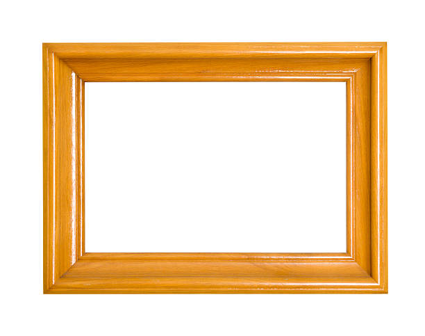 istock Wood picture frame isolated on white 450874131