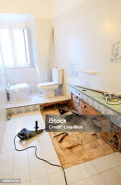 Bathroom Remodeling Stock Photo - Download Image Now - Renovation, Bathroom, DIY