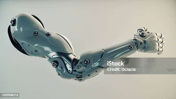 Brawny Cyber Brazo De Plástico Foto de stock y más banco de imágenes de Ciborg - Ciborg, Robot, Miembro - Parte del cuerpo