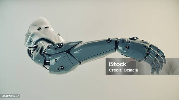 Plastic Brawny Cyber Arm Stock Photo - Download Image Now - Prosthetic Equipment, Cyborg, Robot