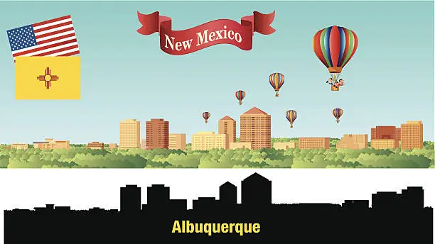 Vector illustration of Albuquerque City