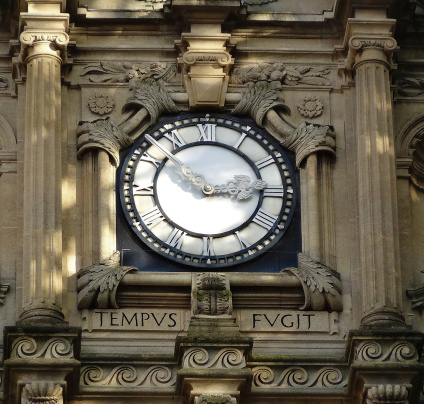 Photo of a clock taken in Peterborough part of an old fortress