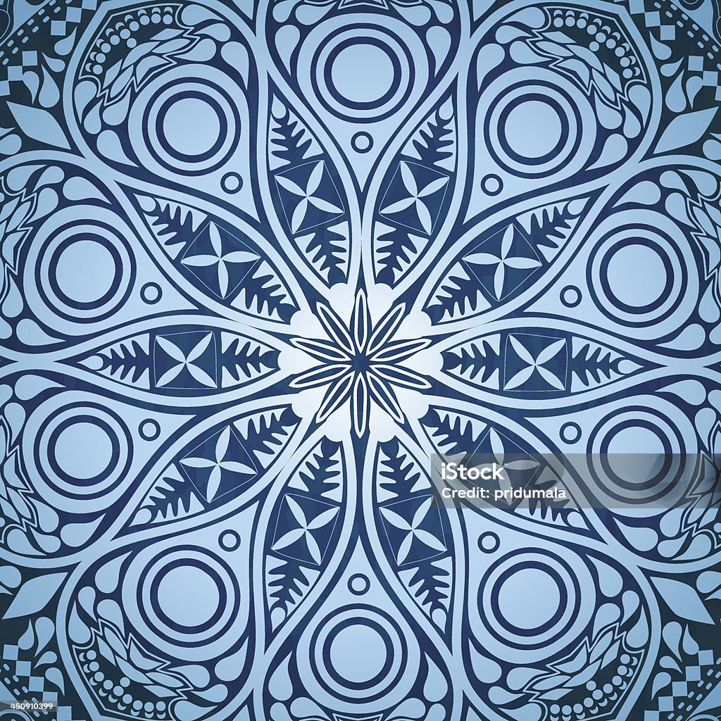 ornamental padrão de renda, fundo do círculo - Royalty-free Abstrato arte vetorial