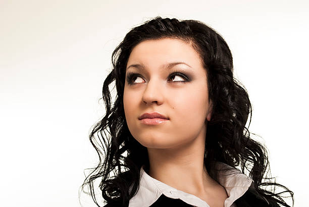 istock Studio shot of a young brunette girl 450910599